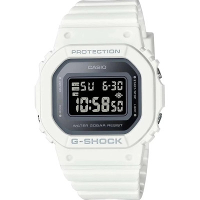 Casio G-Shock GMD-S5600-7ER: Κομψό Ψηφιακό Ρολόι με Λευκό Καουτσούκ Λουράκι